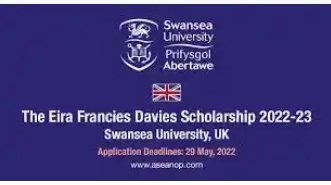 Davies Scholarship at Swansea University UK 2024